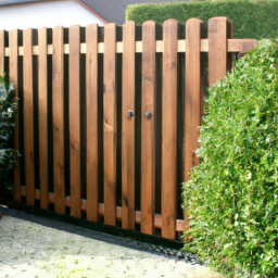 Portillon en Bois Rustique pour un Accueil Chaleureux Thiais